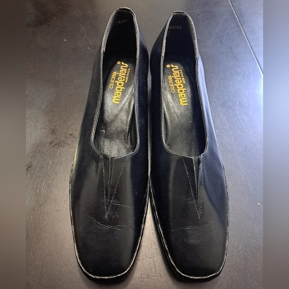 Vintage California Magdesians Black Nappa Leather Pump    Size 10 - Picture 2 of 10